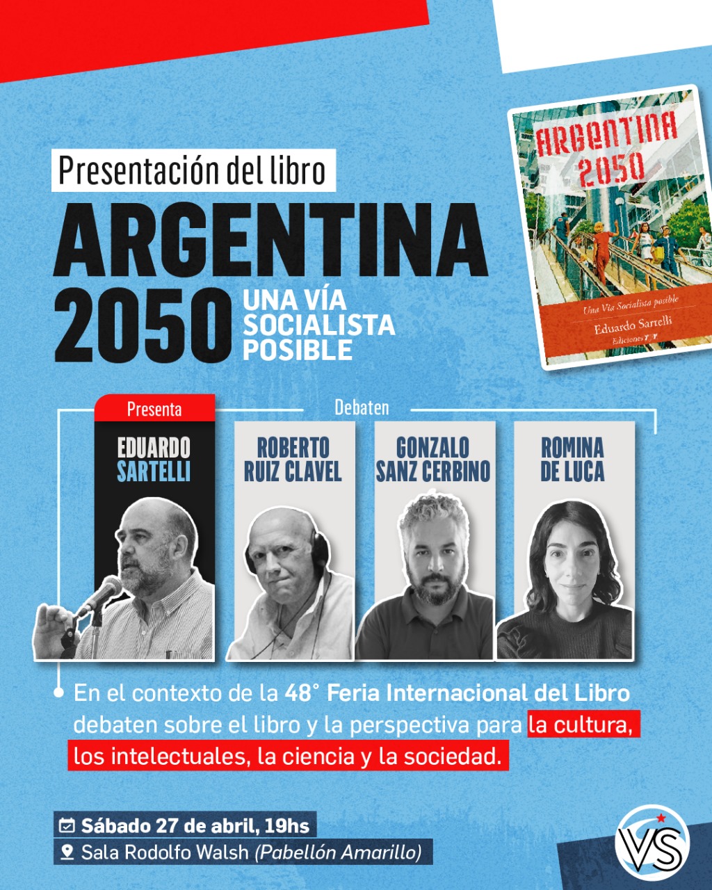 Se presenta Argentina 2050 en la 48° Feria Internacional del Libro de